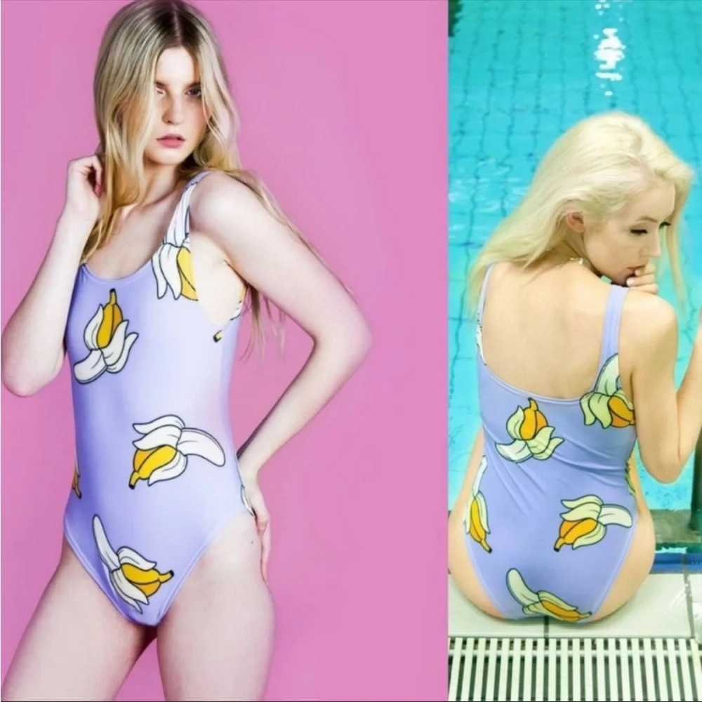 Batoko‎ Banana Peel One Piece Swim Suit XS